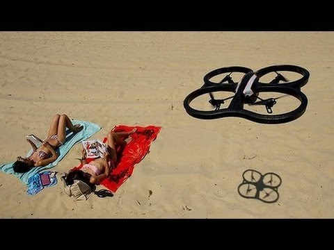 beachgoers drone training