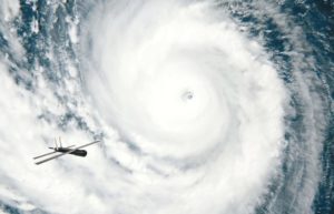 Image of the eye of a hurricane