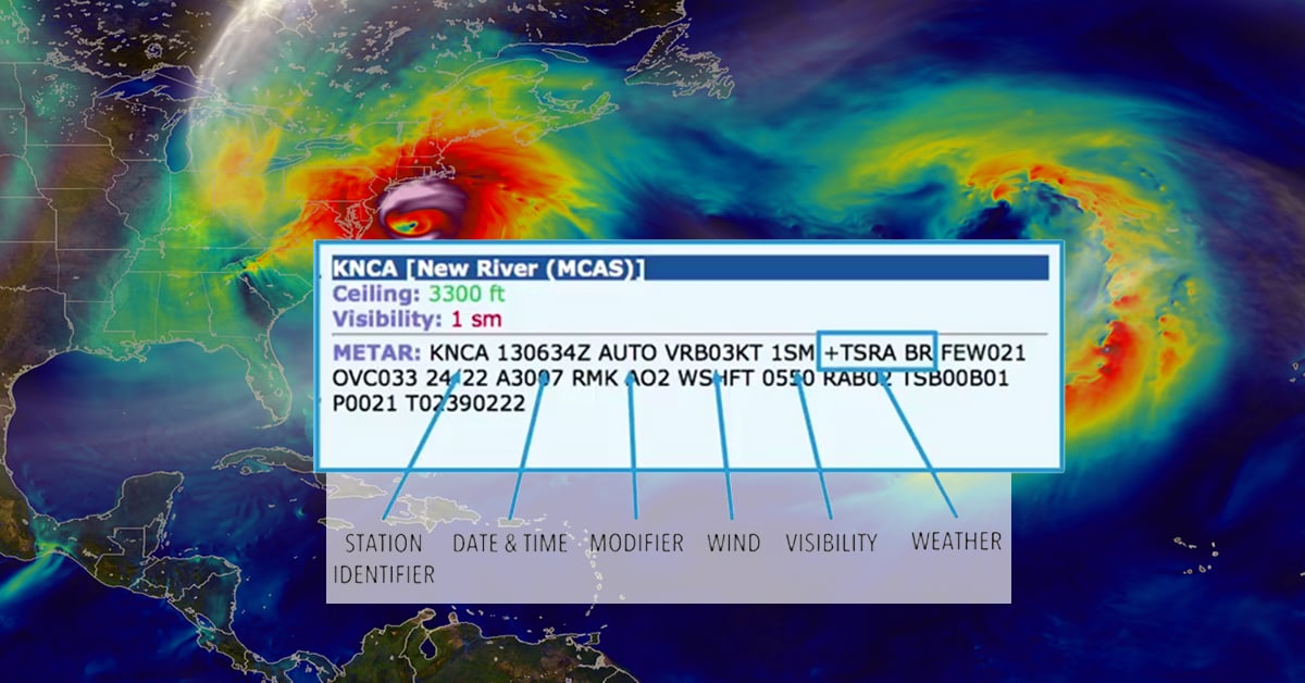 Drone pilots must know how to read a METAR weather report