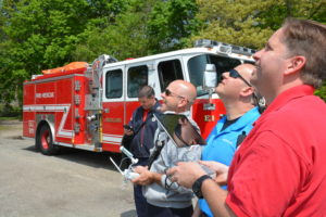 Fire department and drones