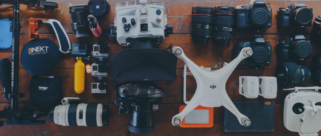 Image of drone equipment workbench