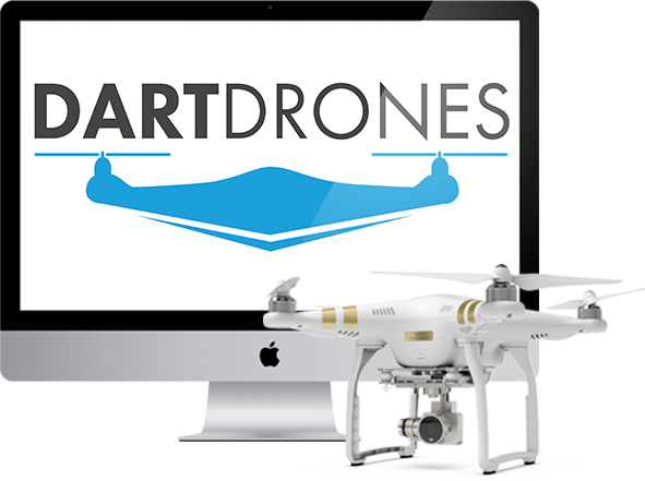 Image of drones with computer