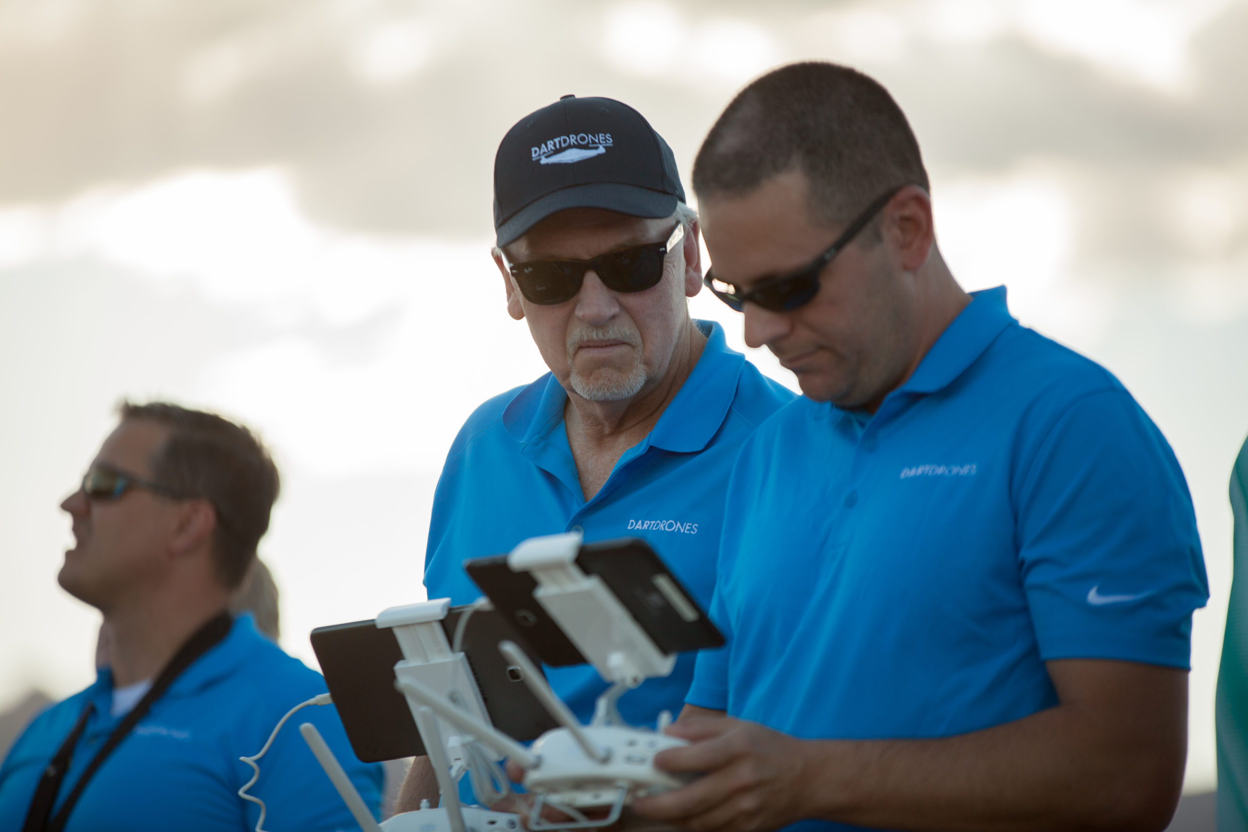 Image of drone pilots during training