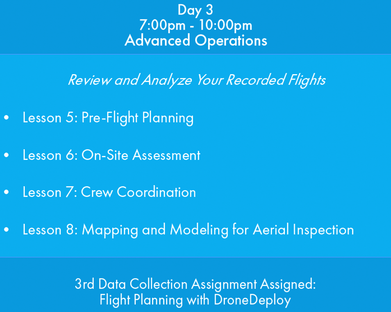 Image describing day 3 schedule